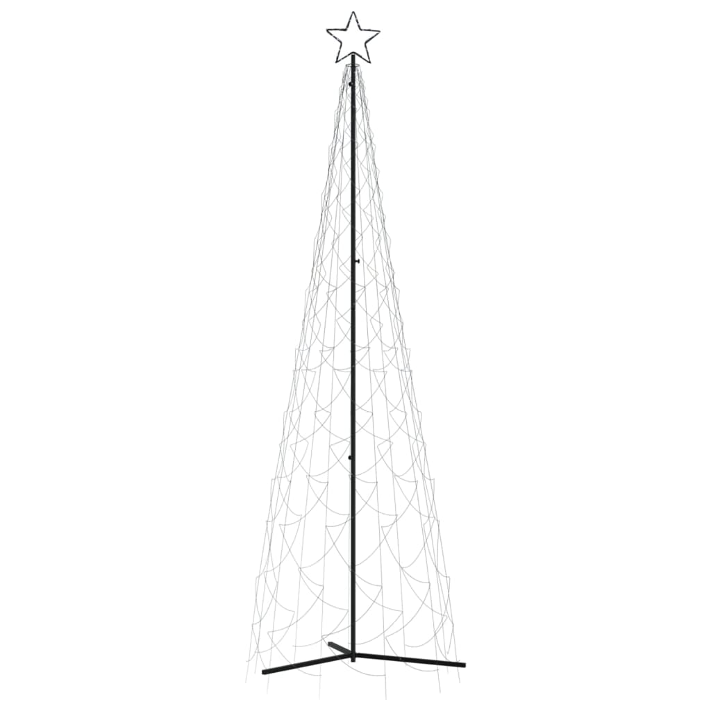 vidaXL Christmas Cone Tree Decoration Artificial Christmas Tree with LEDs-19