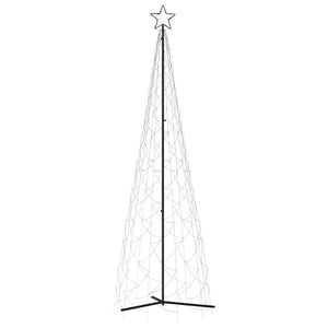 vidaXL Christmas Cone Tree Decoration Artificial Christmas Tree with LEDs-0