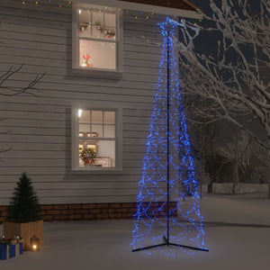 vidaXL Christmas Cone Tree Decoration Artificial Christmas Tree with LEDs-6