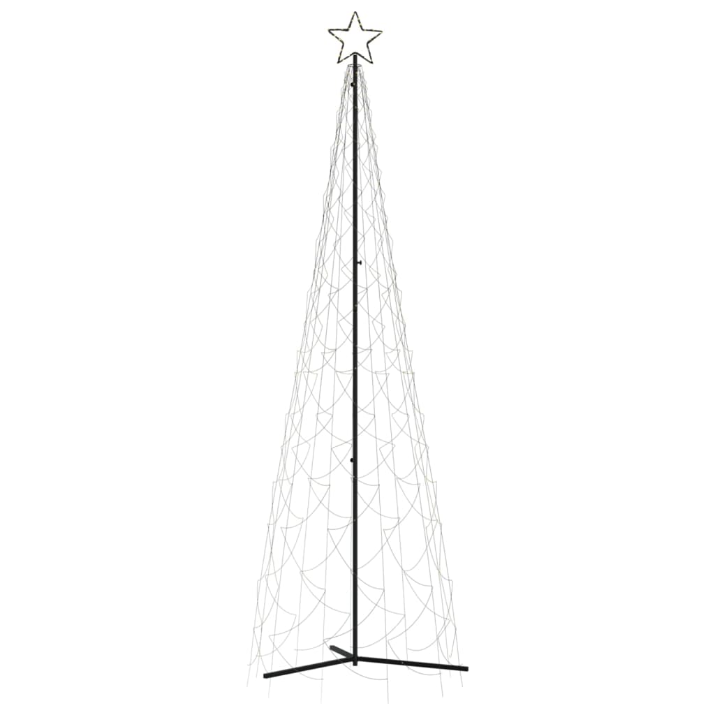 vidaXL Christmas Cone Tree Decoration Artificial Christmas Tree with LEDs-4