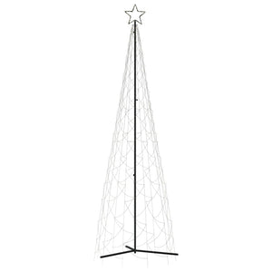 vidaXL Christmas Cone Tree Decoration Artificial Christmas Tree with LEDs-4
