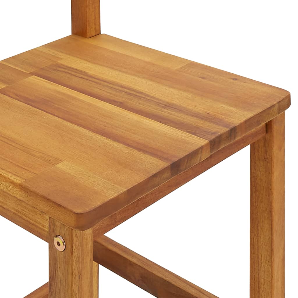 vidaXL Bar Stool Bar Seat Counter Height Stool for Kitchen Pub Solid Wood-12