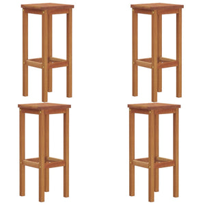 vidaXL Bar Stool Bar Seat Counter Height Stool for Pub Kitchen Solid Wood-18