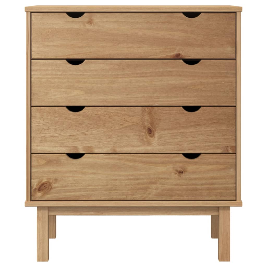 vidaXL Cabinet Dresser Drawer Chest Cabinet with Drawers OTTA Solid Wood Pine-19