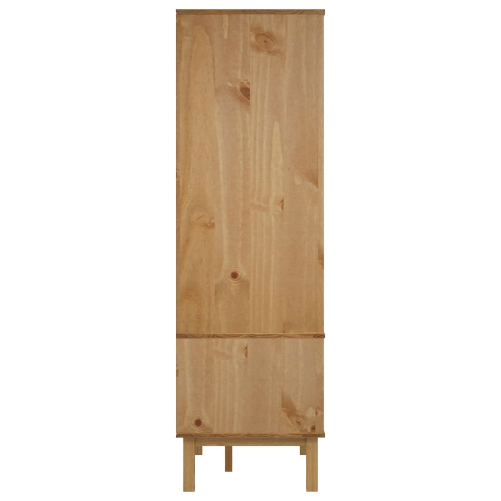 vidaXL Closet Cabinet Wardrobe Closet Organizer Armoire OTTA Solid Wood Pine-21