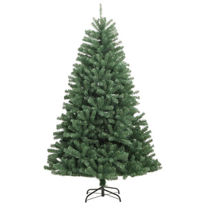 vidaXL Artificial Hinged Christmas Tree with Stand Green 47.2"-1