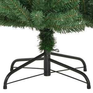 vidaXL Artificial Hinged Christmas Tree with Stand Green 59.1"-3