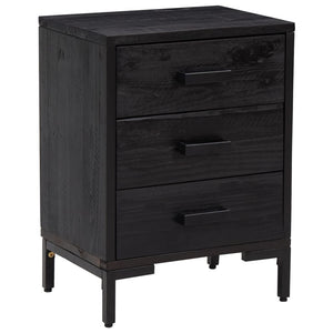 vidaXL Nightstand Bedside End Side Table with Drawer Furniture Solid Wood Pine-57