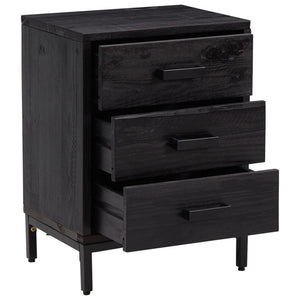 vidaXL Nightstand Bedside End Side Table with Drawer Furniture Solid Wood Pine-64
