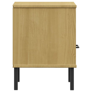 vidaXL Nightstand Bedroom Storage Cabinet Bedside Table Solid Pine Wood OSLO-2