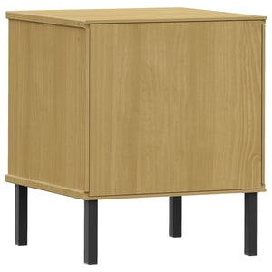 vidaXL Nightstand Bedroom Storage Cabinet Bedside Table Solid Pine Wood OSLO-5