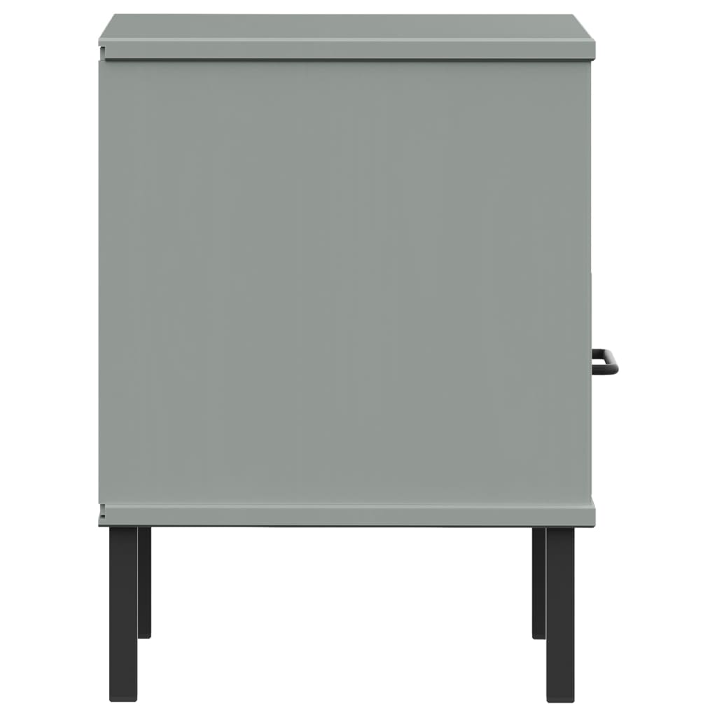 vidaXL Nightstand Bedroom Storage Cabinet Bedside Table Solid Pine Wood OSLO-17