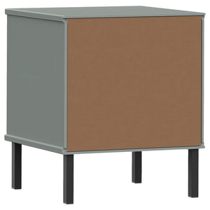 vidaXL Nightstand Bedroom Storage Cabinet Bedside Table Solid Pine Wood OSLO-19