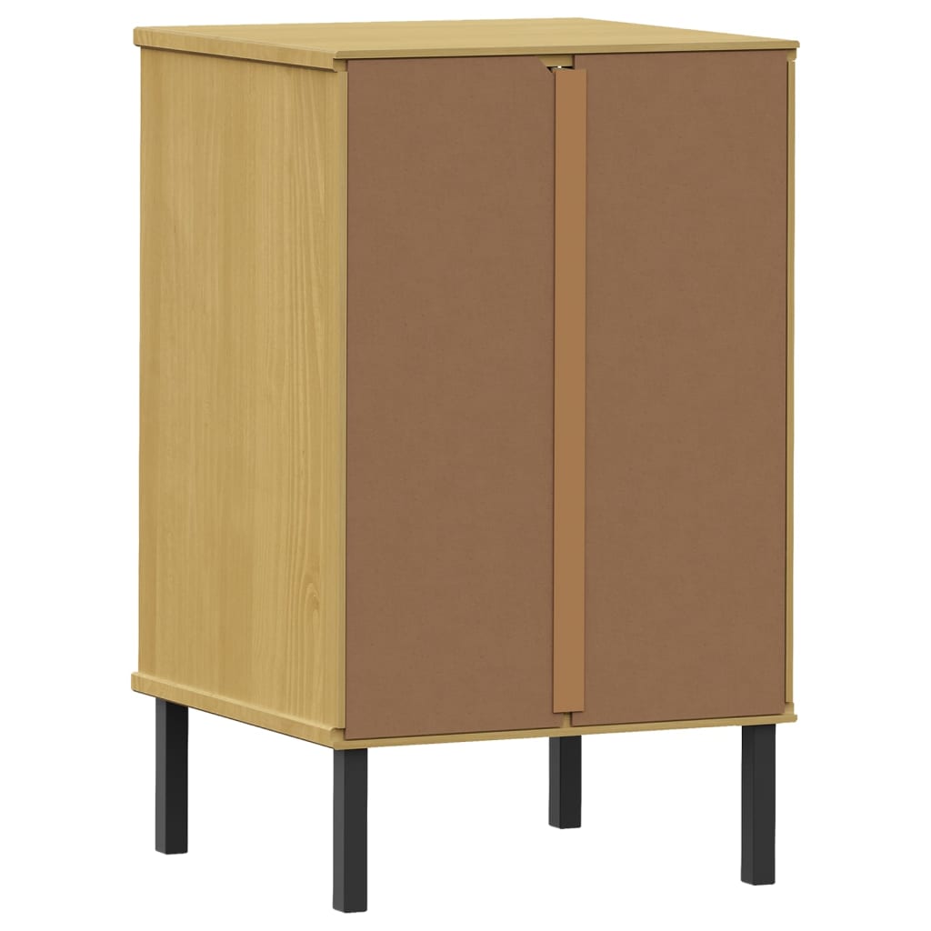 vidaXL Nightstand Storage Bedside Table with 3 Drawers Solid Pine Wood OSLO-1