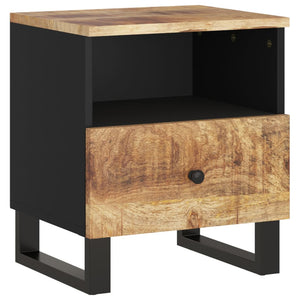 vidaXL Cabinet Storage Accent Nightstand End Table for Bedroom Solid Wood-57