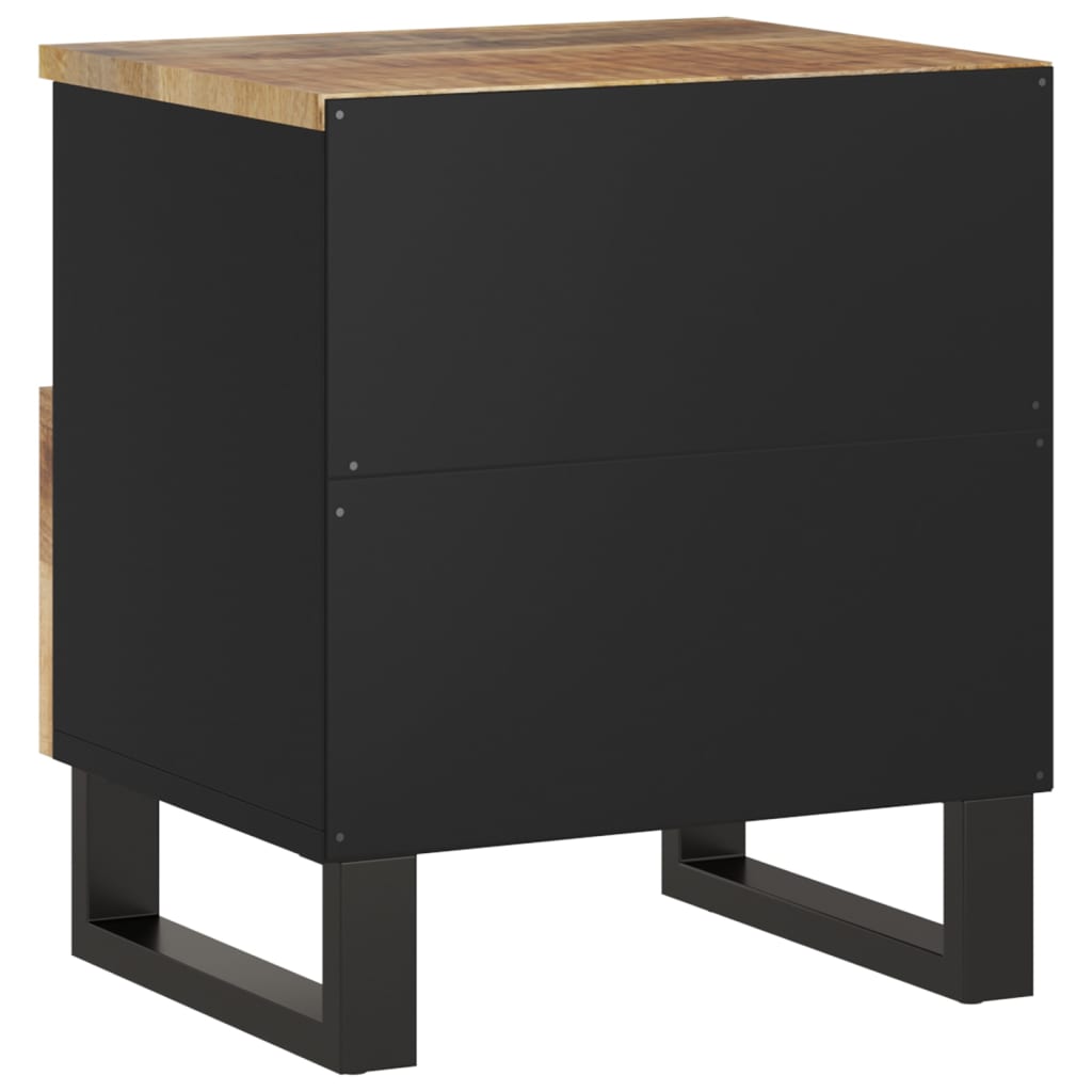vidaXL Cabinet Storage Accent Nightstand End Table for Bedroom Solid Wood-36