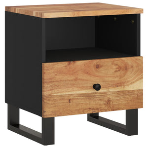 vidaXL Cabinet Storage Accent Nightstand End Table for Bedroom Solid Wood-0