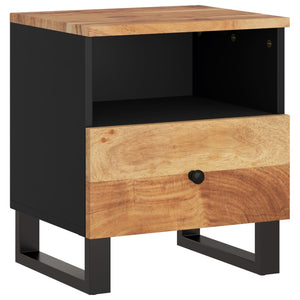 vidaXL Cabinet Storage Accent Nightstand End Table for Bedroom Solid Wood-51