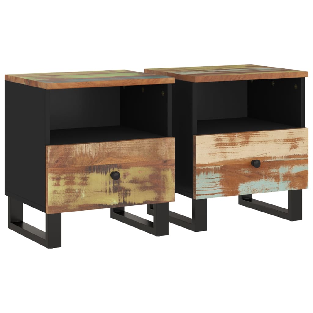 vidaXL Cabinet Storage Accent Nightstand End Table for Bedroom Solid Wood-59
