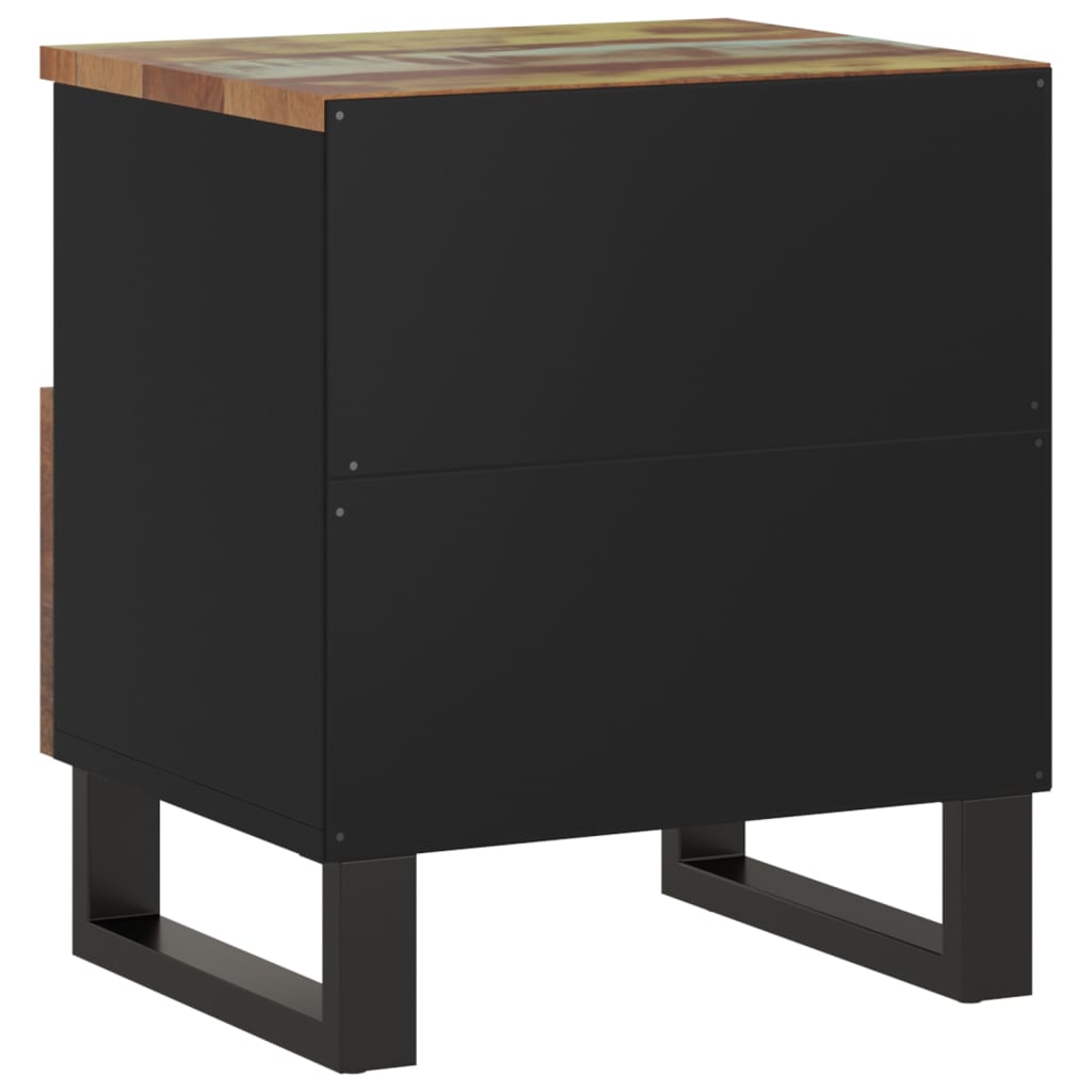 vidaXL Cabinet Storage Accent Nightstand End Table for Bedroom Solid Wood-33