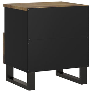 vidaXL Cabinet Storage Accent Nightstand End Table for Bedroom Solid Wood-48