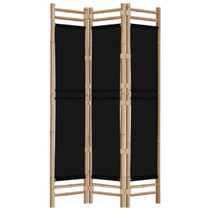 vidaXL Room Divider Foldable 6 Panel Room Divider Screen Bamboo and Canvas-18