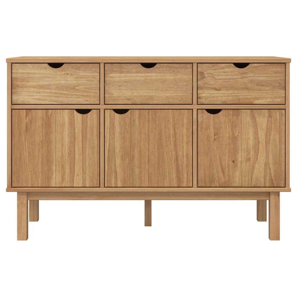 vidaXL Cabinet Storage Console Sideboard for Living Room OTTA Solid Wood Pine-18