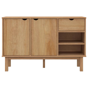 vidaXL Cabinet Storage Sideboard Cupboard with Doors OTTA Solid Wood Pine-19