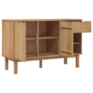 vidaXL Cabinet Storage Sideboard Cupboard with Doors OTTA Solid Wood Pine-21