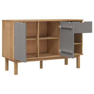 vidaXL Cabinet Storage Sideboard Cupboard with Doors OTTA Solid Wood Pine-8