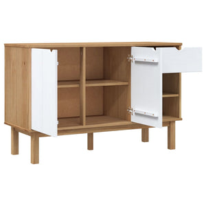 vidaXL Cabinet Storage Sideboard Cupboard with Doors OTTA Solid Wood Pine-18