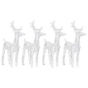 vidaXL Christmas Reindeers Xmas Decoration Light Display with LEDs Acrylic-10