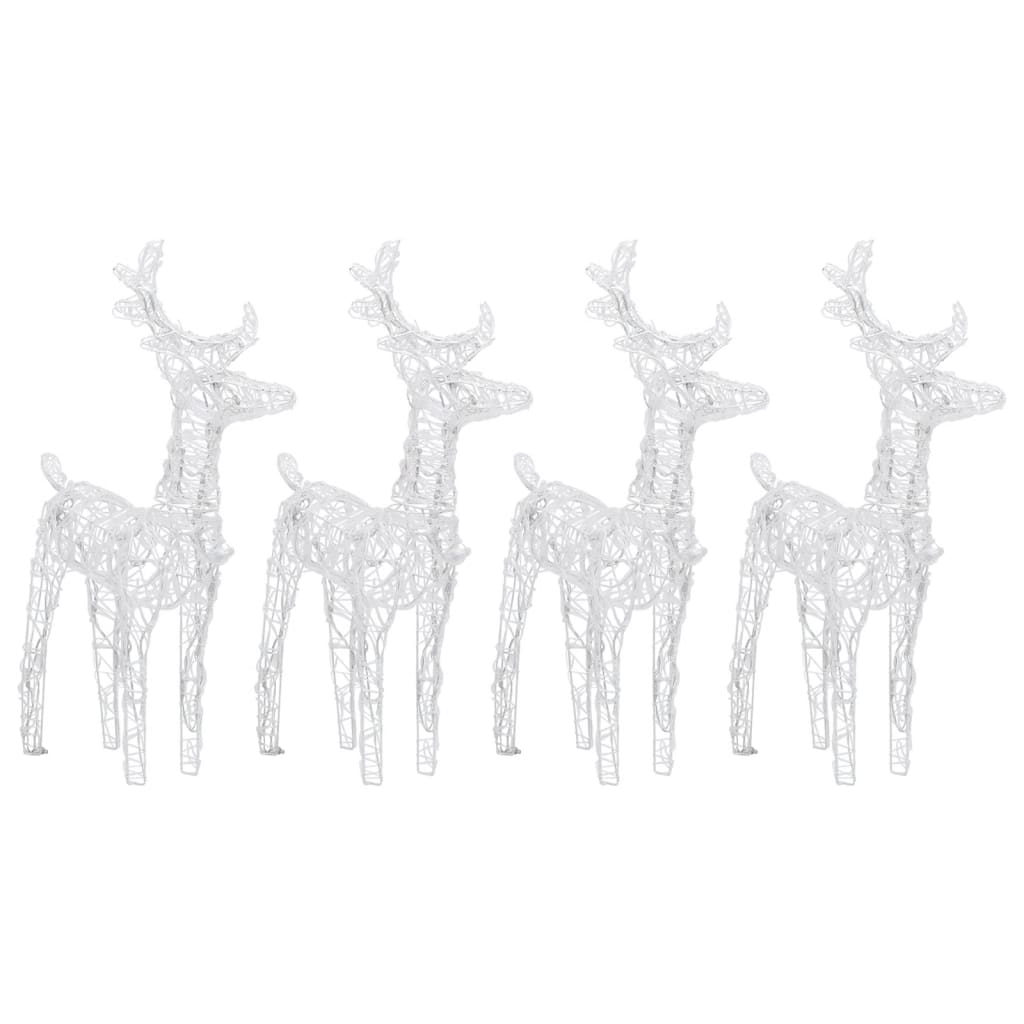 vidaXL Christmas Reindeers Xmas Decoration Light Display with LEDs Acrylic-17