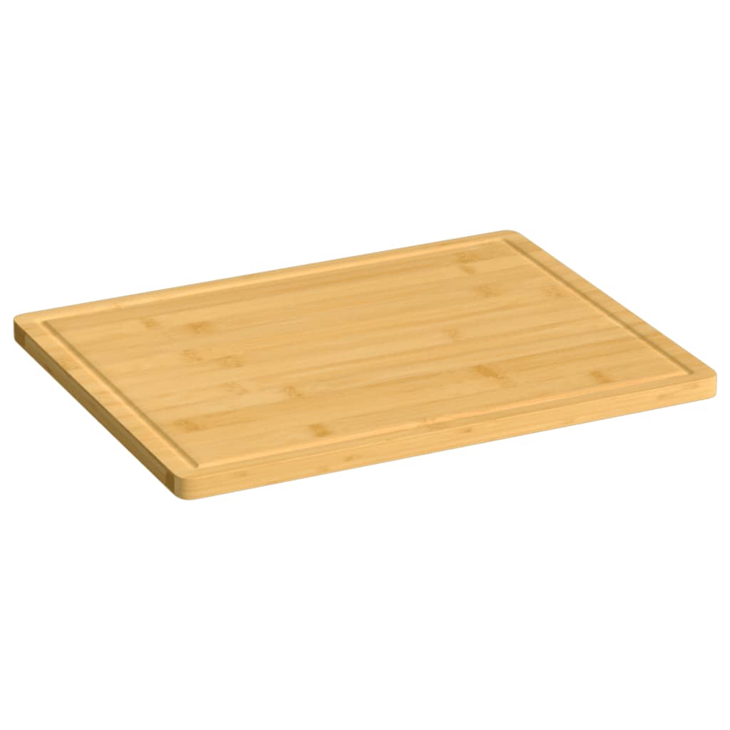 vidaXL Cutting Board Snack Cheese Board with Juice Groove for Kitchen Bamboo-3