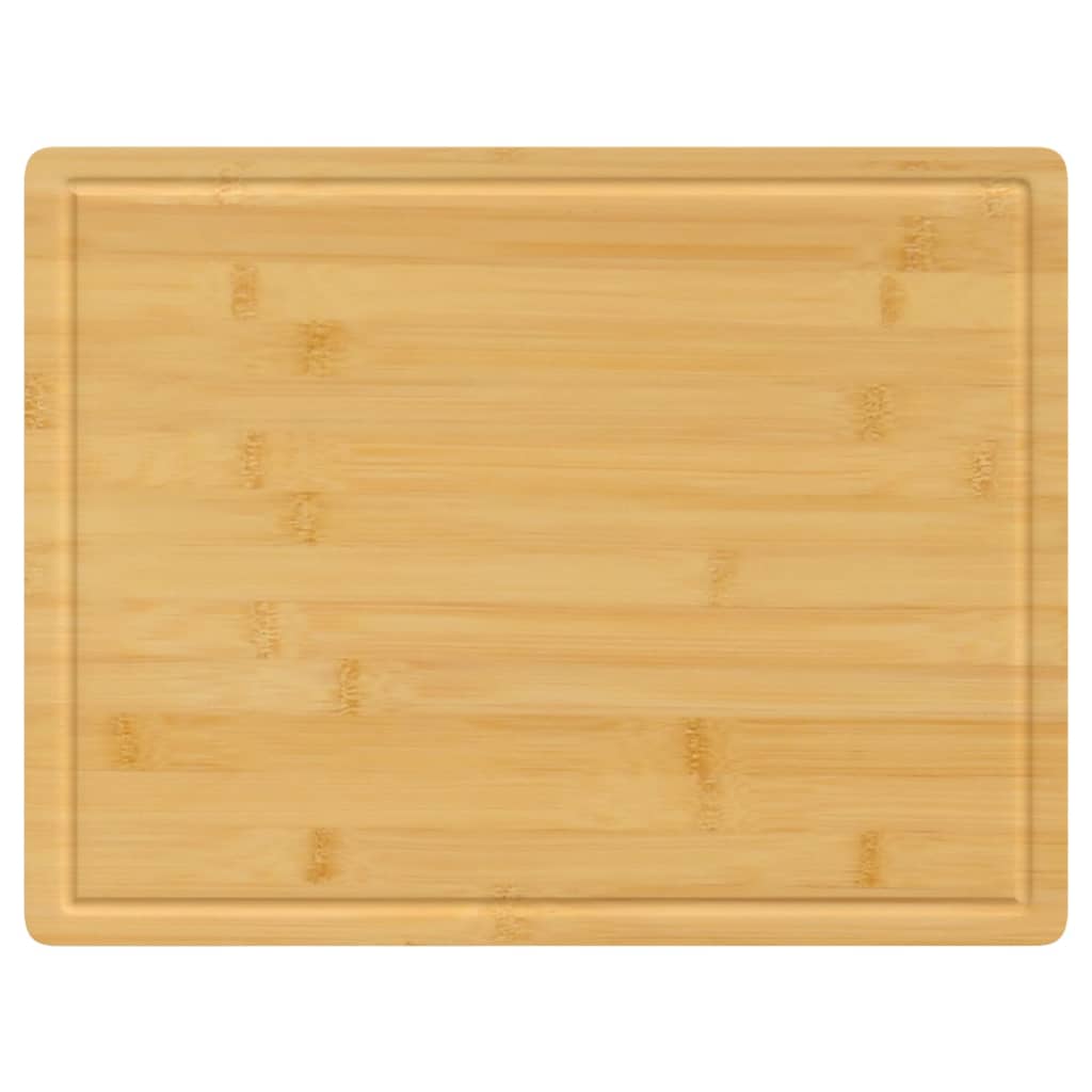 vidaXL Cutting Board Snack Cheese Board with Juice Groove for Kitchen Bamboo-2