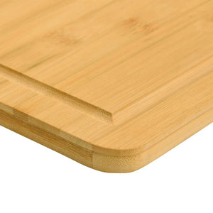 vidaXL Cutting Board Snack Cheese Board with Juice Groove for Kitchen Bamboo-5