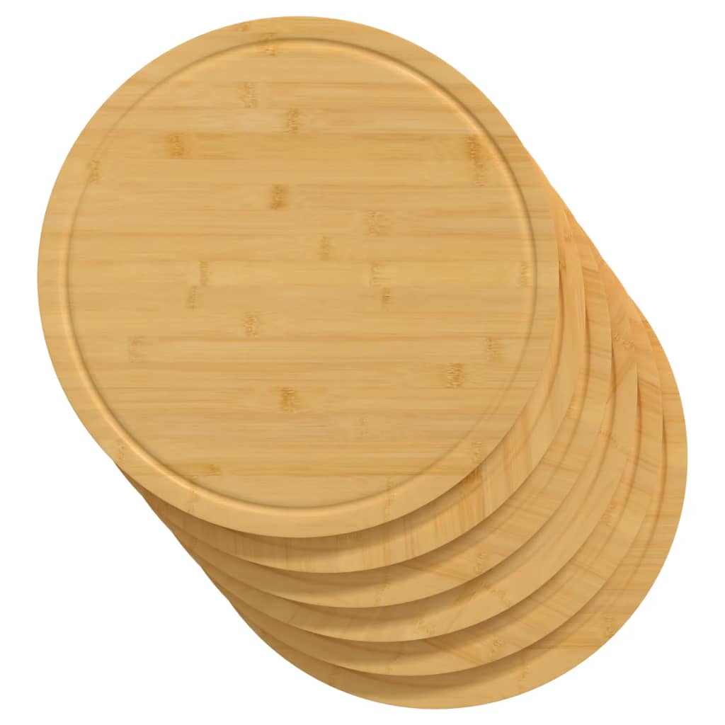 vidaXL Cutting Board Snack Cheese Board with Juice Groove for Kitchen Bamboo-15