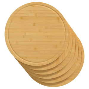 vidaXL Cutting Board Snack Cheese Board with Juice Groove for Kitchen Bamboo-15