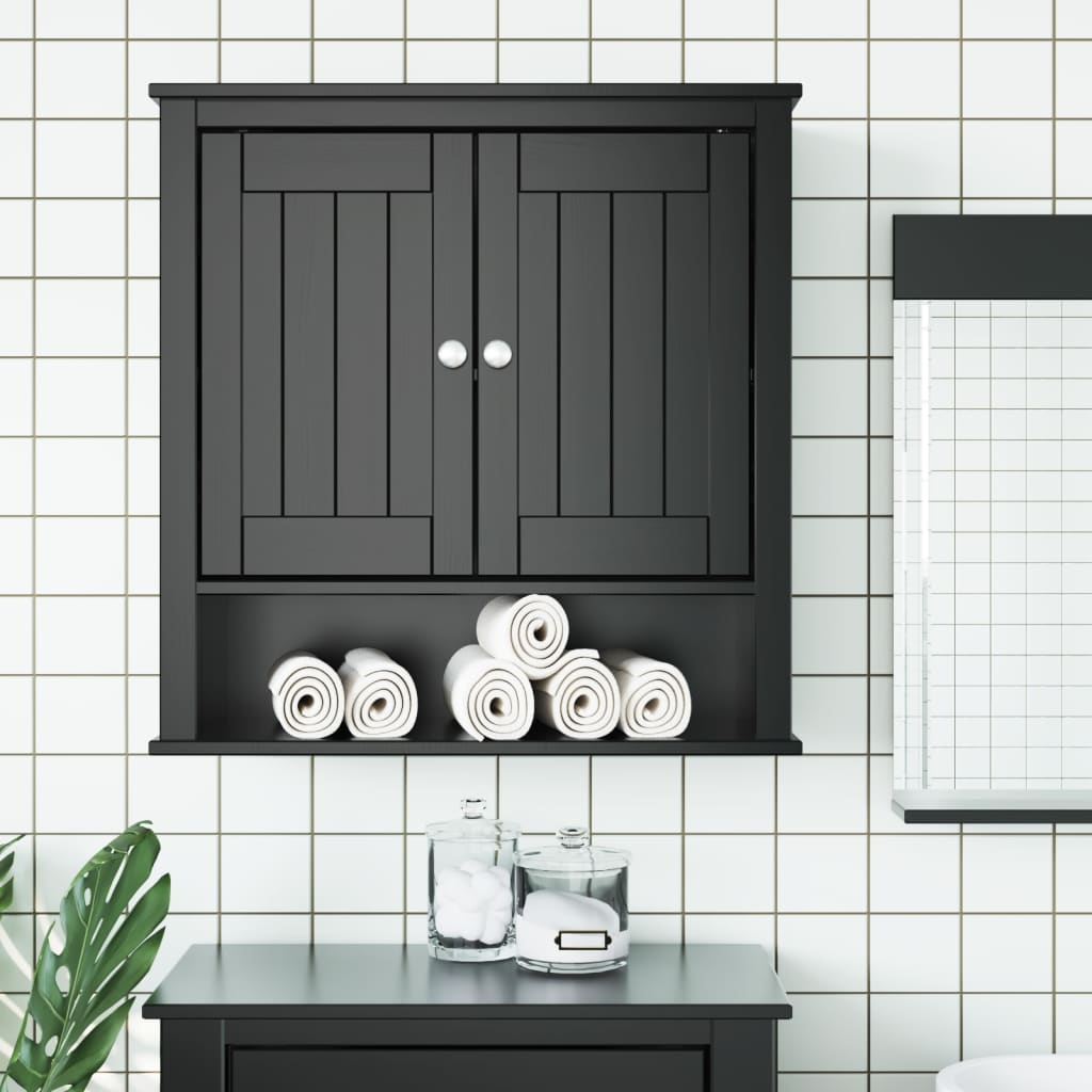 vidaXL Bathroom Wall Cabinet Storage Medicine Cabinet BERG Solid Wood Pine-27
