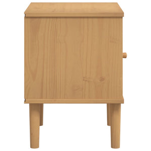 vidaXL Bedside Cabinet Furniture for Bedroom SENJA Rattan Look Solid Wood Pine-17