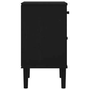 vidaXL Bedside Cabinet Furniture for Bedroom SENJA Rattan Look Solid Wood Pine-19