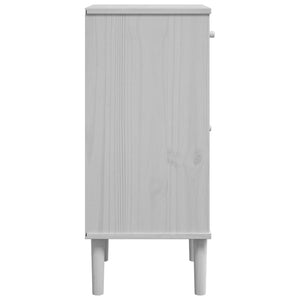 vidaXL Bedside Cabinet Furniture for Bedroom SENJA Rattan Look Solid Wood Pine-11