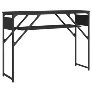 vidaXL Console Table with Shelf Behind Sofa Desk Furniture Engineered Wood-2