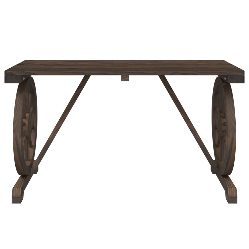 vidaXL Patio Table 45.3"x21.7"x25.6" Solid Wood Fir-4