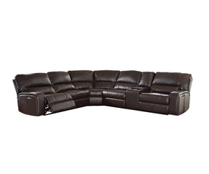 Black Faux Leather Reclining L Shaped Corner Sectional