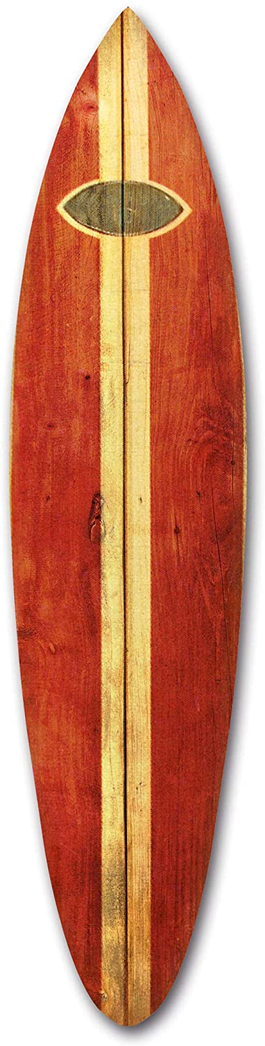 Walnut Manufactured Wood Surfing Wall Decor - 99fab 