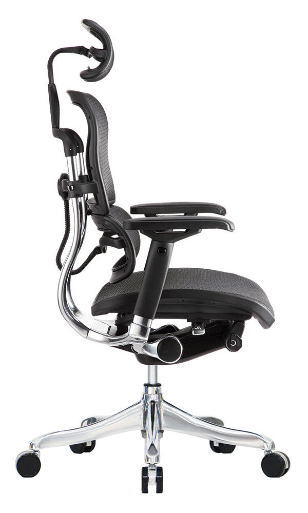 Black Mesh Seat Swivel Adjustable Task Chair Mesh Back Plastic Frame