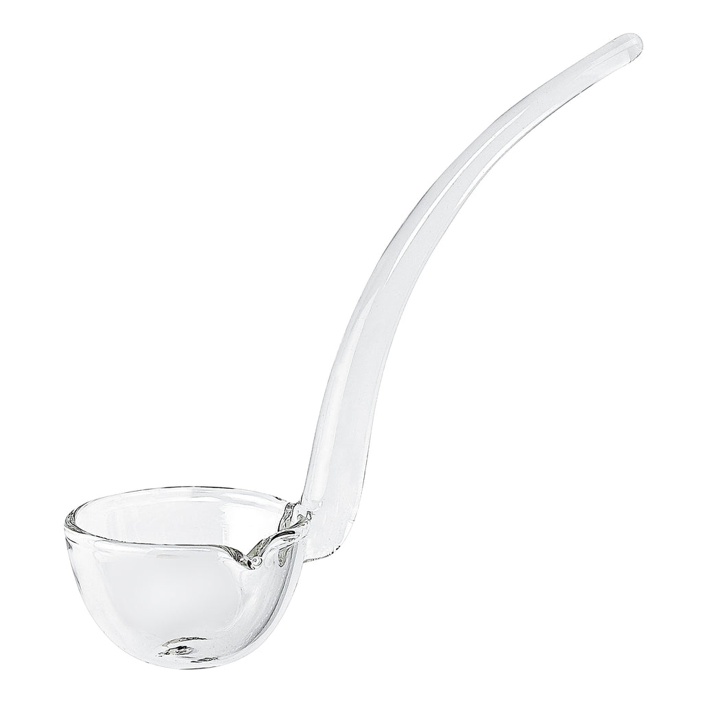 6 Mouth Blown Crystal Gravy  Dressing Or Sauce Ladle - 99fab 