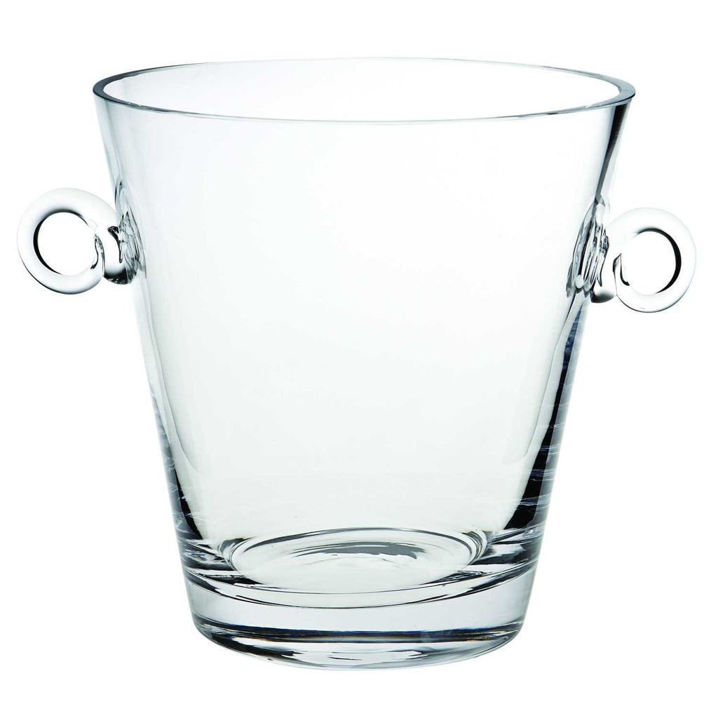 9 Mouth Blown European Glass Ice Bucket Or Cooler - 99fab 