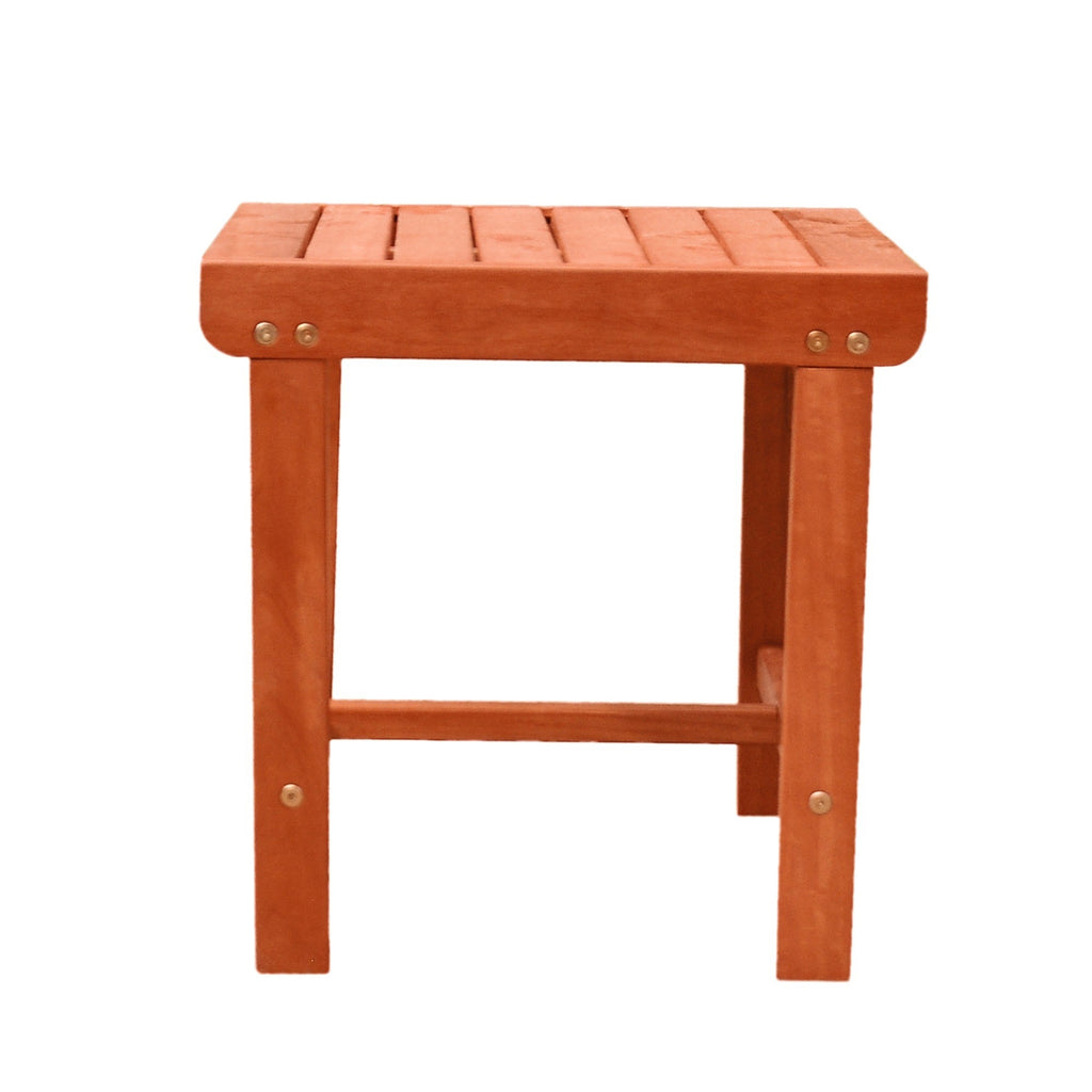 Sienna Brown Outdoor Wooden Side Table - 99fab 